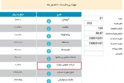 نام برخی آیتم های قبوض موبایل تغییر کرد