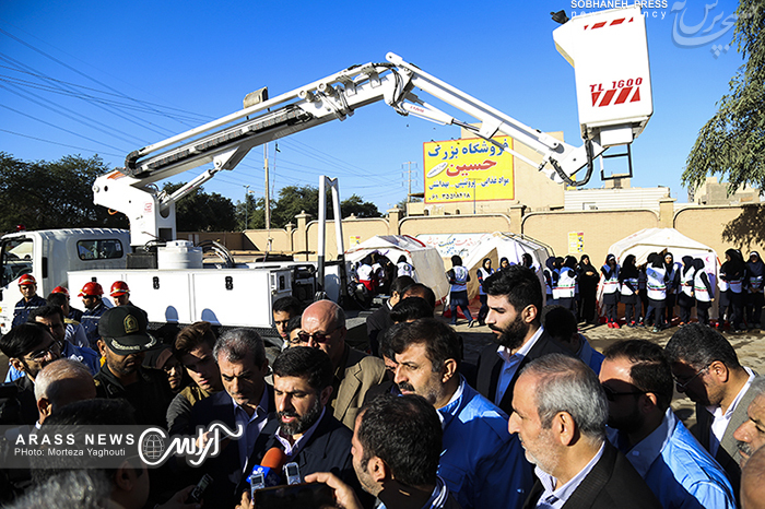 گزارش تصویری / برگزاری نوزدهمین مانور سراسری زلزله و ایمنی مدارس خوزستان با حضور استاندار